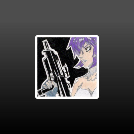 GITS Motoko Kusanagi Bubble-free Stickers
