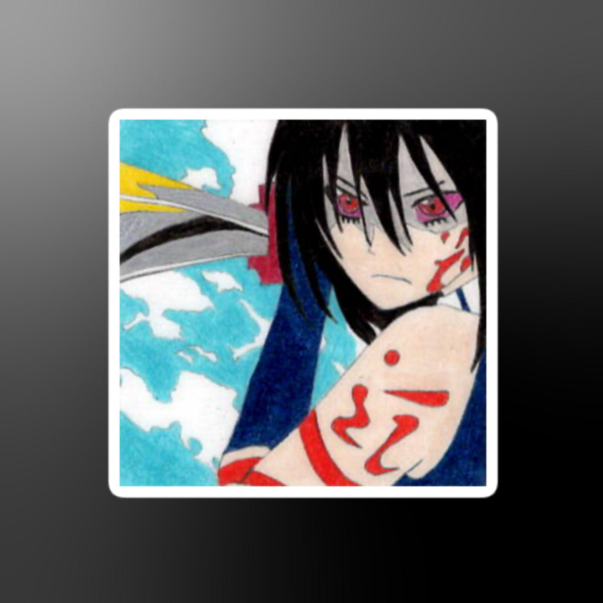 AGK Akame Ga Kill Akame Bubble-free Stickers