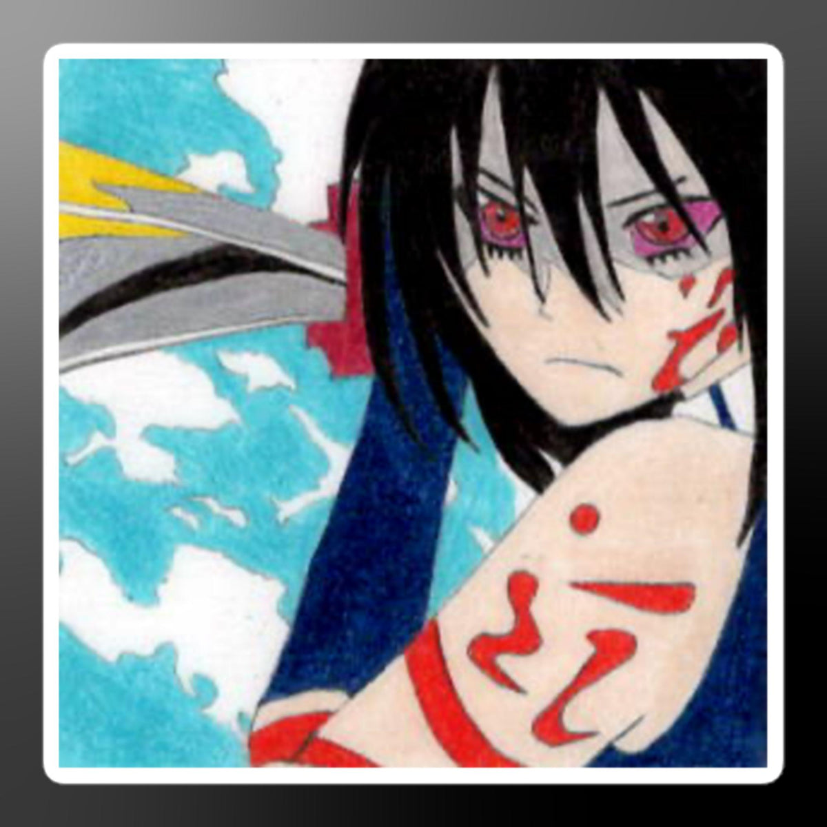 AGK Akame Ga Kill Akame Bubble-free Stickers