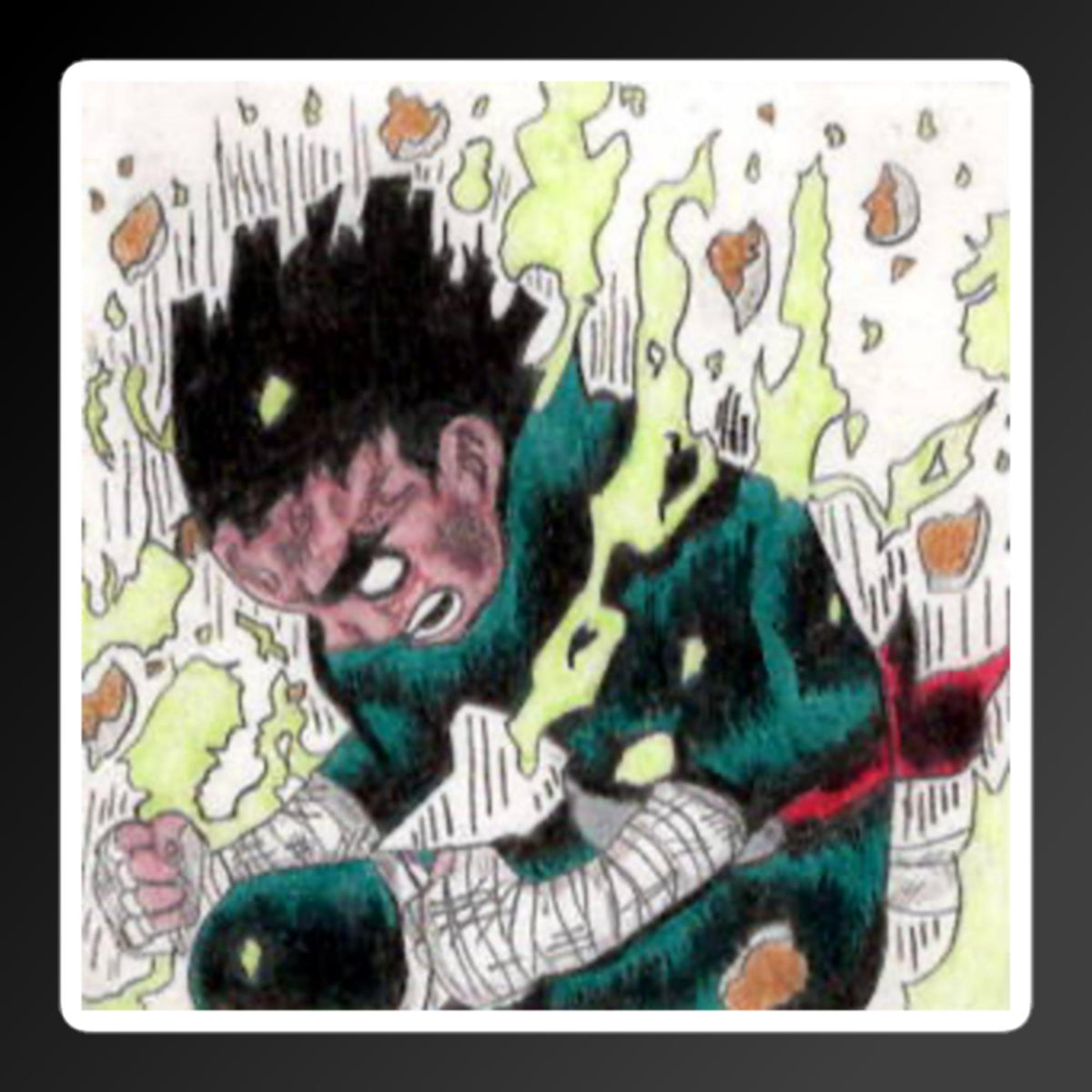 Naruto: Rock Lee Bubble-free stickers